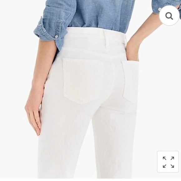 J. Crew Slim Broken-in Boyfriend Jean in White, Sz 27 - Picture 2 of 15